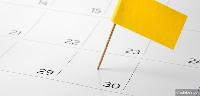 Wichtige Termine zum 30. September